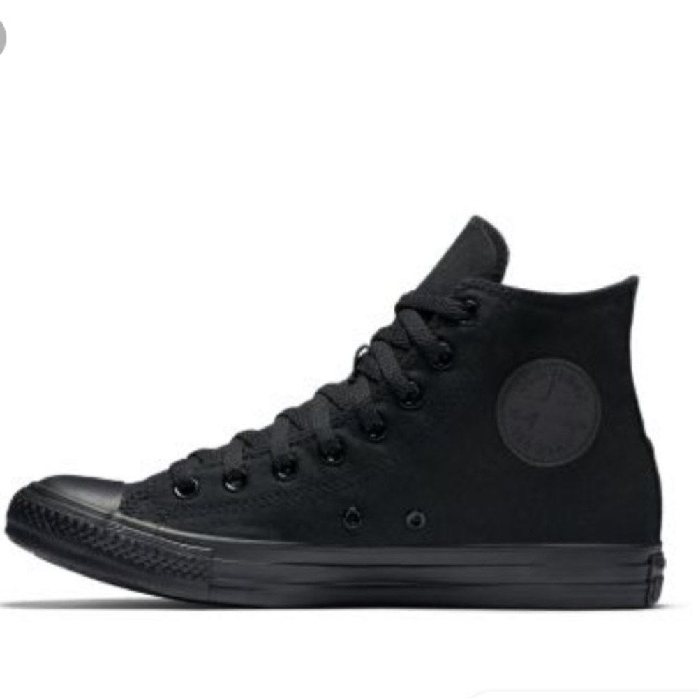 Black hightop converse